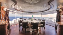 Motor Yacht CHECKMATE. -  Upper Aft Deck Dining